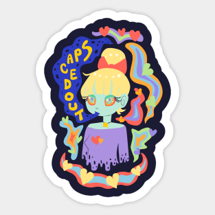 Spaced Out Sticker